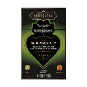 Set 12 Sachets Kama Sutra Lubricante + Intensificador Cálido "Sex Magic"