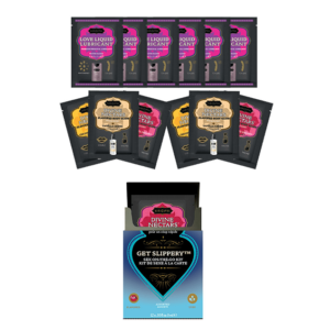 Set 12 Sachets Kama Sutra Néctar Divino + Amor Líquido " Get Wet