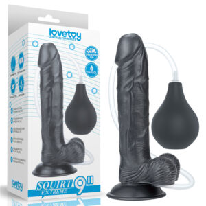 Lovetoy Consolador Extremo Squirt 9» – Negro LV116024